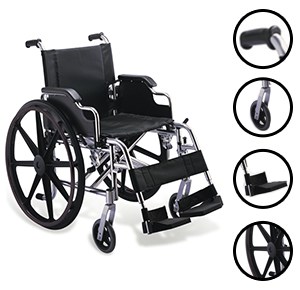 Xavier Wheelchair Folding Aluminium